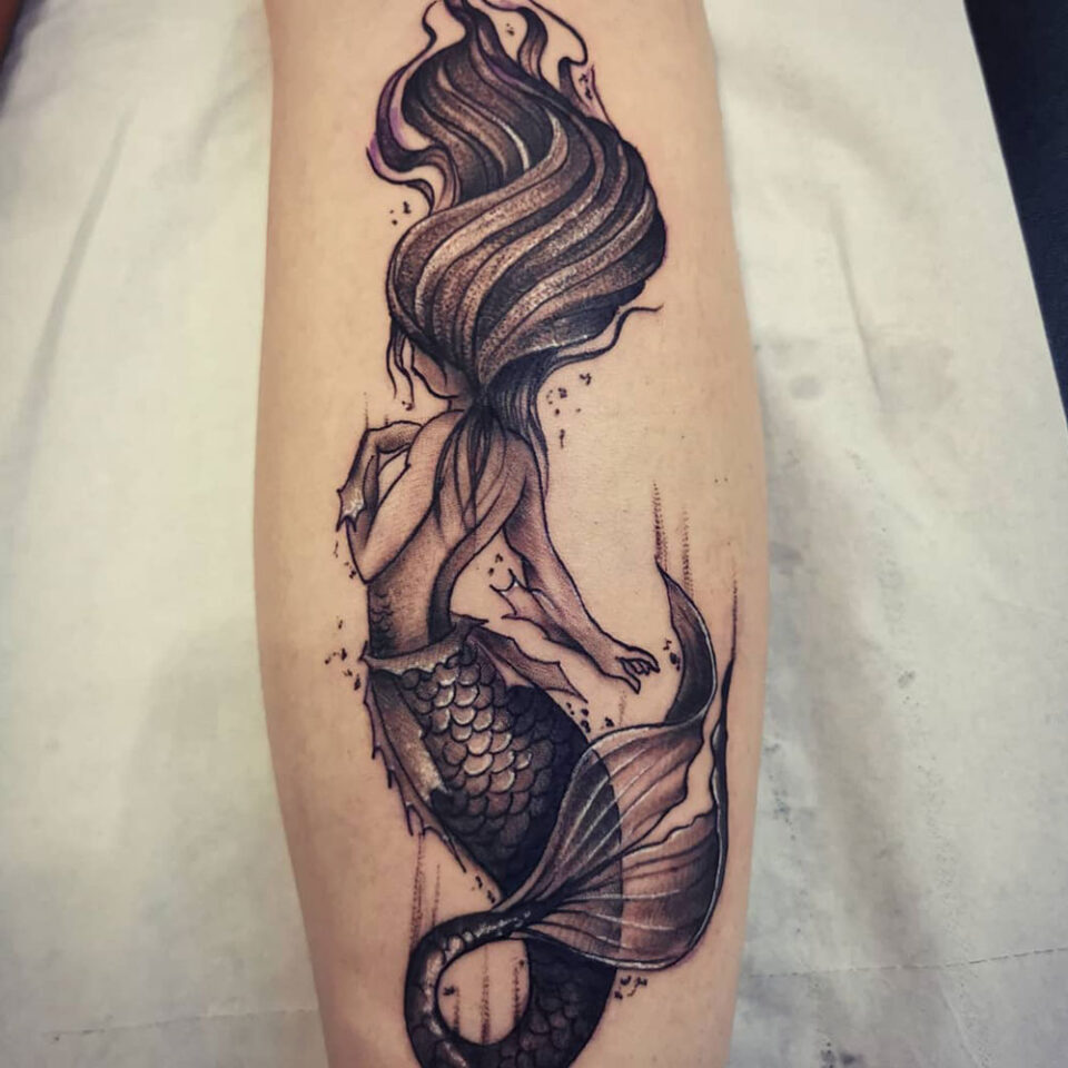 Mermaid Tattoo Source @482ink via Facebook