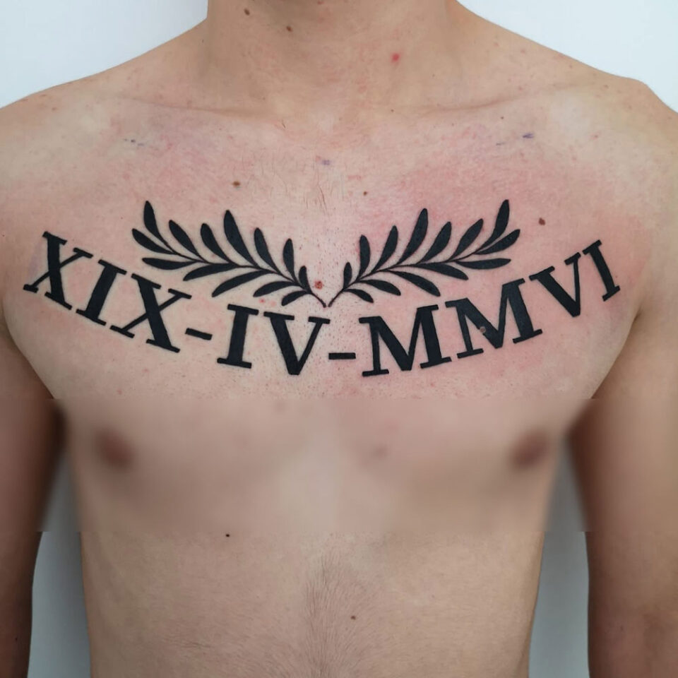Roman Numeral Tattoo Source Criss Ink Tattoo via Facebook